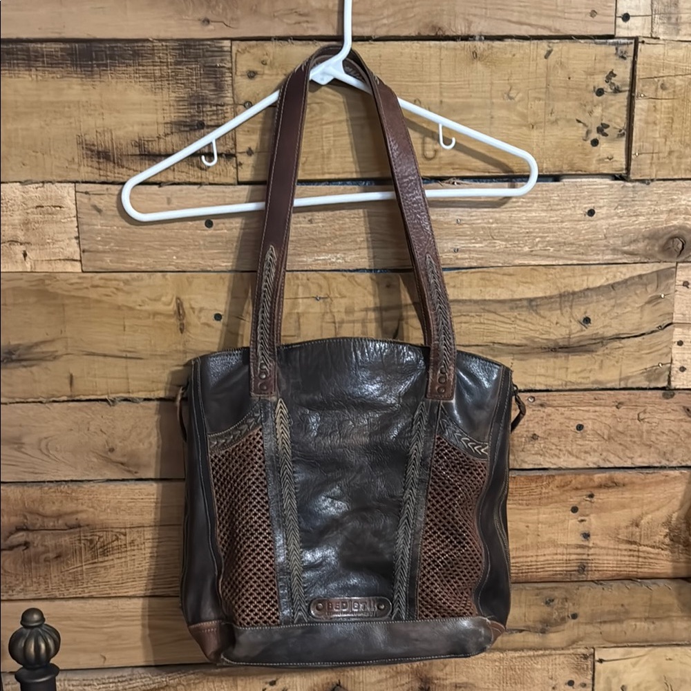 Bed Stu Brown Leather Tote Bag